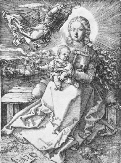 Albrecht Durer Madonna Crowned by an Angel France oil painting art